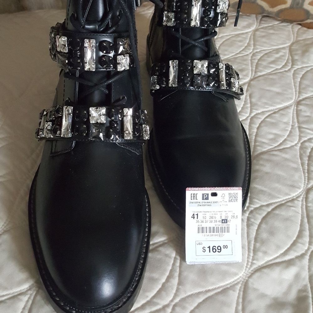 Zara boots size us10 euro41 brand new